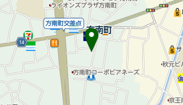 やしろ食堂の地図画像