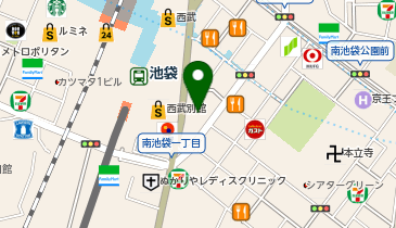 アディダスパフォーマンスセンター池袋の地図画像