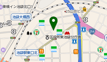 麻雀ZOO池袋店の地図画像