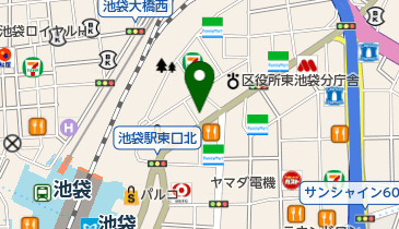美濃屋文右衛門 池袋東口店の地図画像