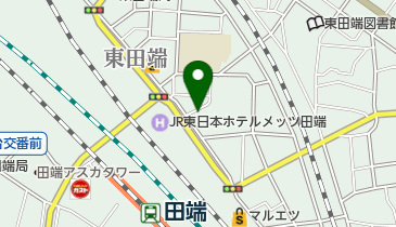 志学ゼミ田端本部校の地図画像