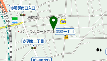 明治牛乳 赤羽南販売所の地図画像