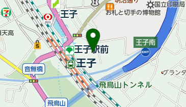 シューマックス王子サンスクエア店の地図画像