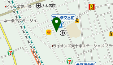 東十条商店街振興組合の地図画像