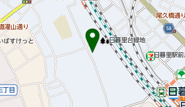 荒川区 ひろば館 諏訪台の地図画像