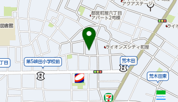 荒川区 ふれあい館 荒木田の地図画像