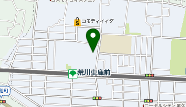 荒川区 ふれあい館 西尾久の地図画像