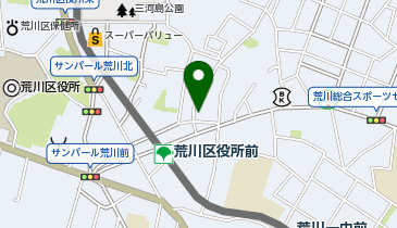 社会福祉法人トラムあらかわ荒川ひまわりの地図画像