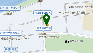 スーパー三徳汐入店の地図画像
