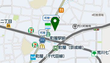 ターゲット美容室 町屋店の地図画像