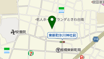 東新町氷川神社の地図画像