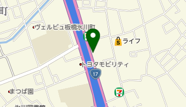 タバタスポーツひのきやの地図画像