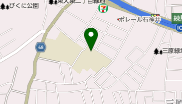 練馬区立 泉新小学童クラブの地図画像