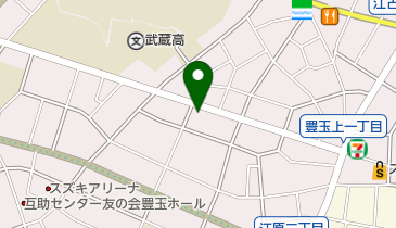 聖書キリスト教会東京教会の地図画像