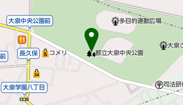 大泉中央公園サービスセンターの地図画像