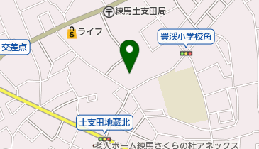 練馬区 土支田児童館の地図画像