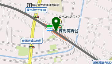 髪遊 練馬高野台店の地図画像