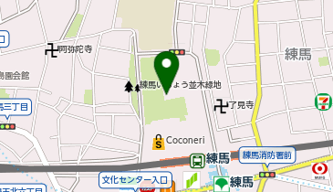 練馬区役所 練馬文化センターの地図画像