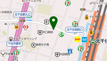 ジョイフル恵利北千住振袖店の地図画像