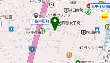 ハッシュパピー北千住店の地図画像