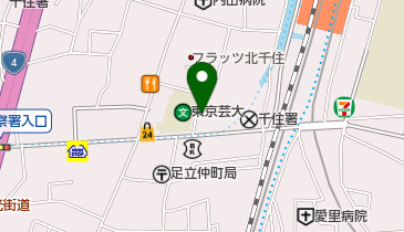 東京税理士会 足立支部の地図画像