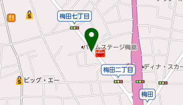 梅田屋呉服店の地図画像