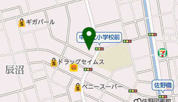 安斎精肉店の地図画像