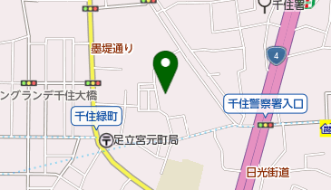 千住神社の地図画像