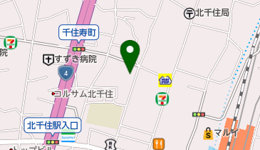 千住本氷川神社の地図画像