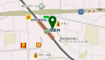 東武西新井ショッピングセンタートスカの地図画像
