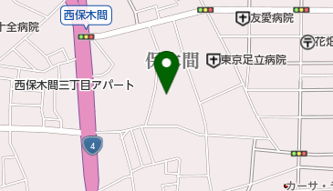 竹の塚バッティングセンターの地図画像