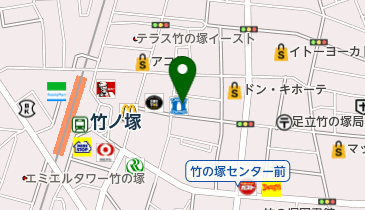 竹の塚健康センターの地図画像