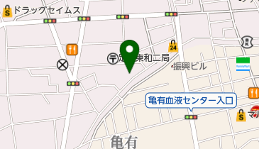 若月米店の地図画像