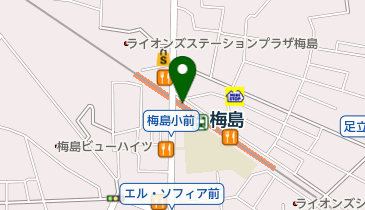 さぼてんデリカ梅島店の地図画像