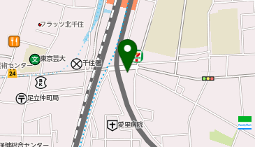 千住メガネの地図画像