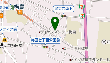 あすなろ薬局梅島店の地図画像