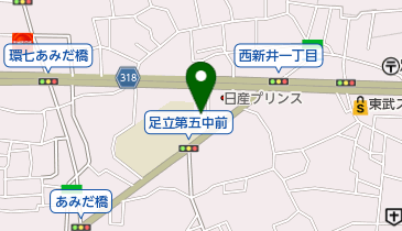 西新井薬局の地図画像