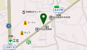 ピザハット 西新井店の地図画像