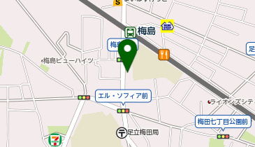 レストラン花の木の地図画像