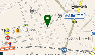 金町ガラス店の地図画像