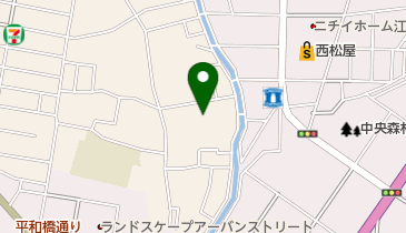 関クリーニング店の地図画像