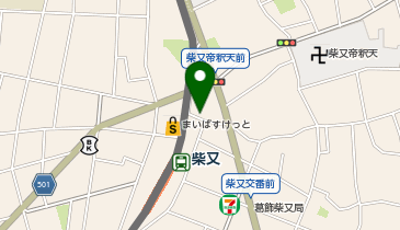 柴又のおもちゃ博物館の地図画像