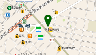 アース新小岩店の地図画像