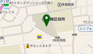 葛飾エフエム放送株式会社の地図画像