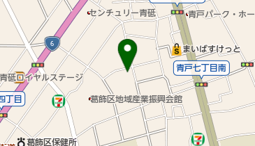 シライ理容室の地図画像