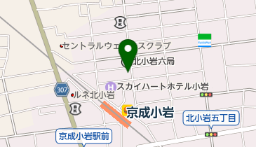 囲碁サロンきらくの地図画像