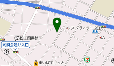 金剛堂江戸川店の地図画像