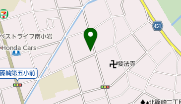 ヘアーサロンヤングの地図画像