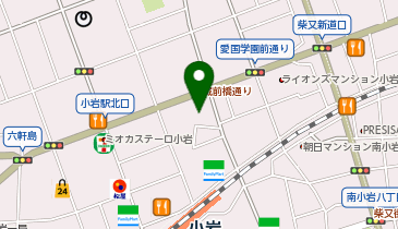 ホテル赤い靴の地図画像