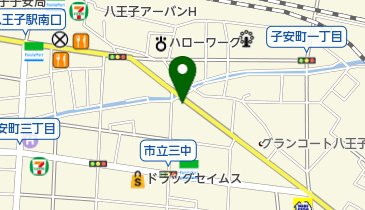 八王子に在る教会の地図画像